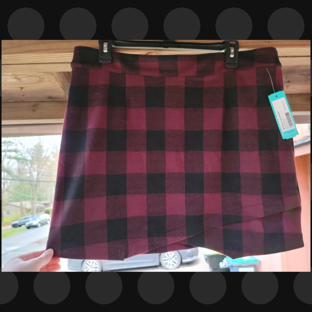 NWT Stitch Fix BB Dakota x Steve Madden Arizona Plaid Skirt - Size 8